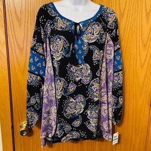 NWT women’s peasant blouse